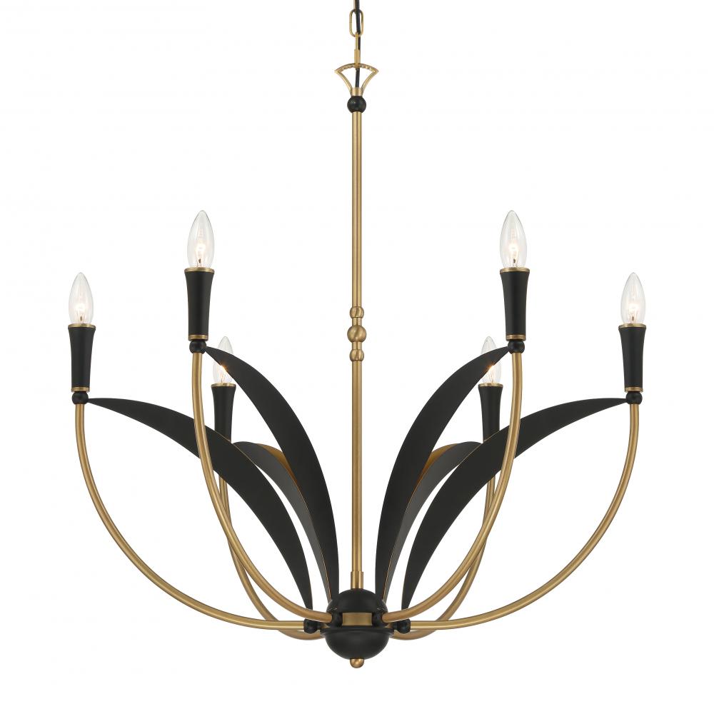 Miller 28.25" 6-Light Chandelier