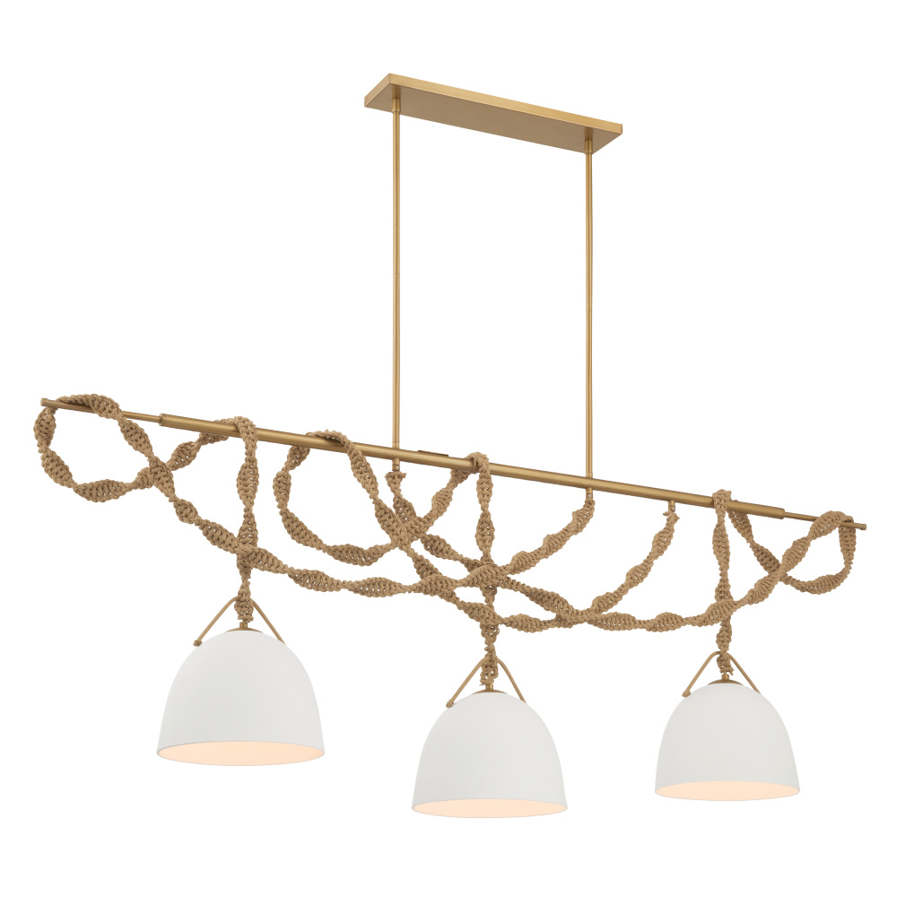 Cordón 63.25" 3-Light Linear Chandelier