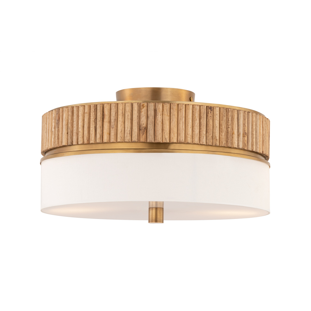 Nebri 15" 3-Light Semi-Flush Mount
