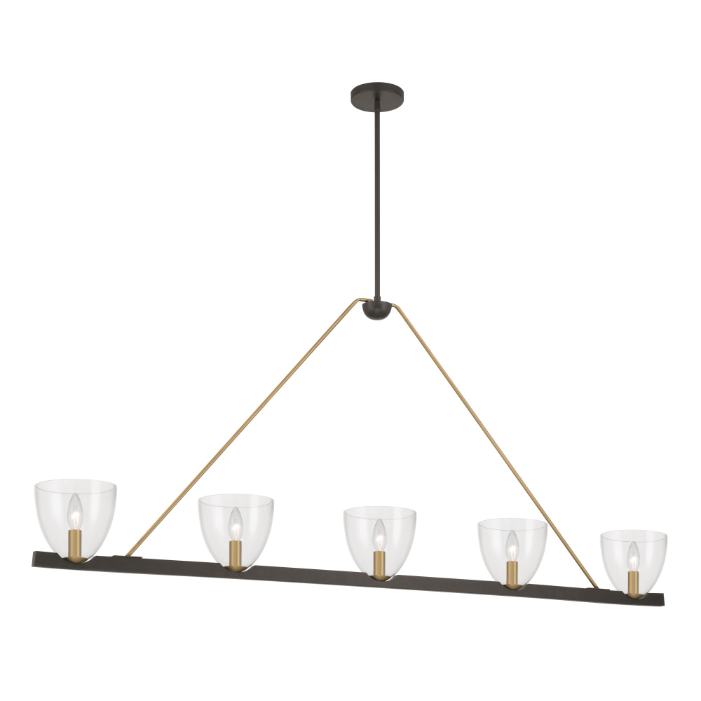 Noellea 61" 5-Light Linear Chandelier