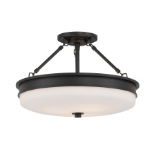 Minka-Lavery 14086-899 - Halora 15.25" 3-Light Semi-Flush Mount