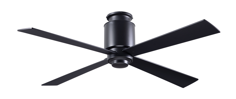 Lapa Flush Fan; Dark Bronze Finish; 50" Black Blades; No Light; Fan Speed Control