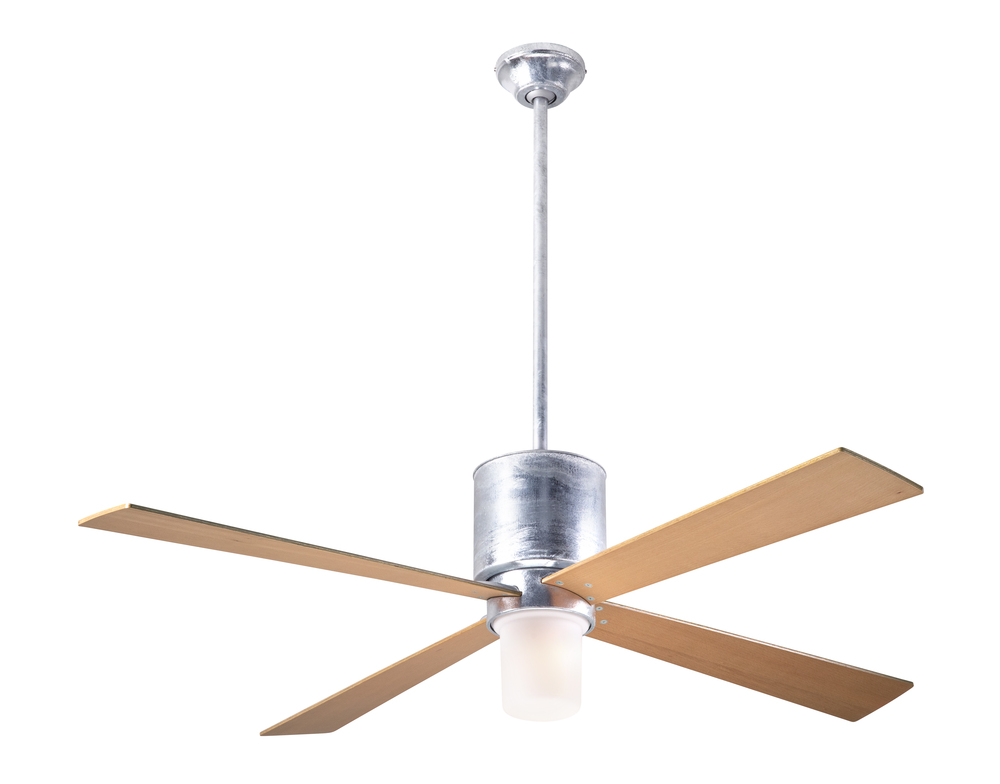 Lapa Fan; Galvanized Finish; 50" Maple Blades; 17W LED; Fan Speed and Light Control (3-wire)