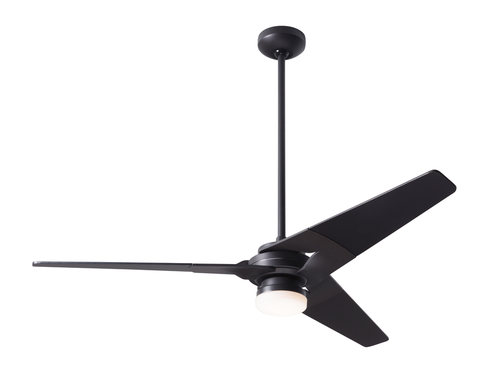 Torsion Fan; Dark Bronze Finish; 52" Black Blades; 17W LED; Fan Speed and Light Control (3-wire)