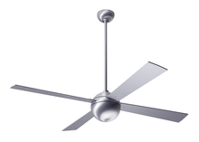 Modern Fan Co. BAL-BA-42-WH-NL-002 - Ball Fan; Brushed Aluminum Finish; 42" White Blades; No Light; Fan Speed and Light Control (3-wi