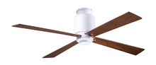 Modern Fan Co. LAP-FM-GW-50-MG-NL-002 - Lapa Flush Fan; Gloss White Finish; 50" Mahogany Blades; No Light; Fan Speed and Light Control