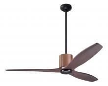 Modern Fan Co. LLX-DBTA-54-MG-NL-RC - LeatherLuxe DC Fan; Dark Bronze Finish with Tan Leather; 54" Mahogany Blades; No Light; Remote C