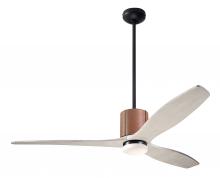 Modern Fan Co. LLX-DBTA-54-WW-271-WC - LeatherLuxe DC Fan; Dark Bronze Finish with Tan Leather; 54" Whitewash Blades; 17W LED; Wall Con