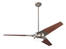 Modern Fan Co. TOR-BN-52-MG-272-002 - Torsion Fan; Bright Nickel Finish; 52" Mahogany Blades; 20W LED; Fan Speed and Light Control