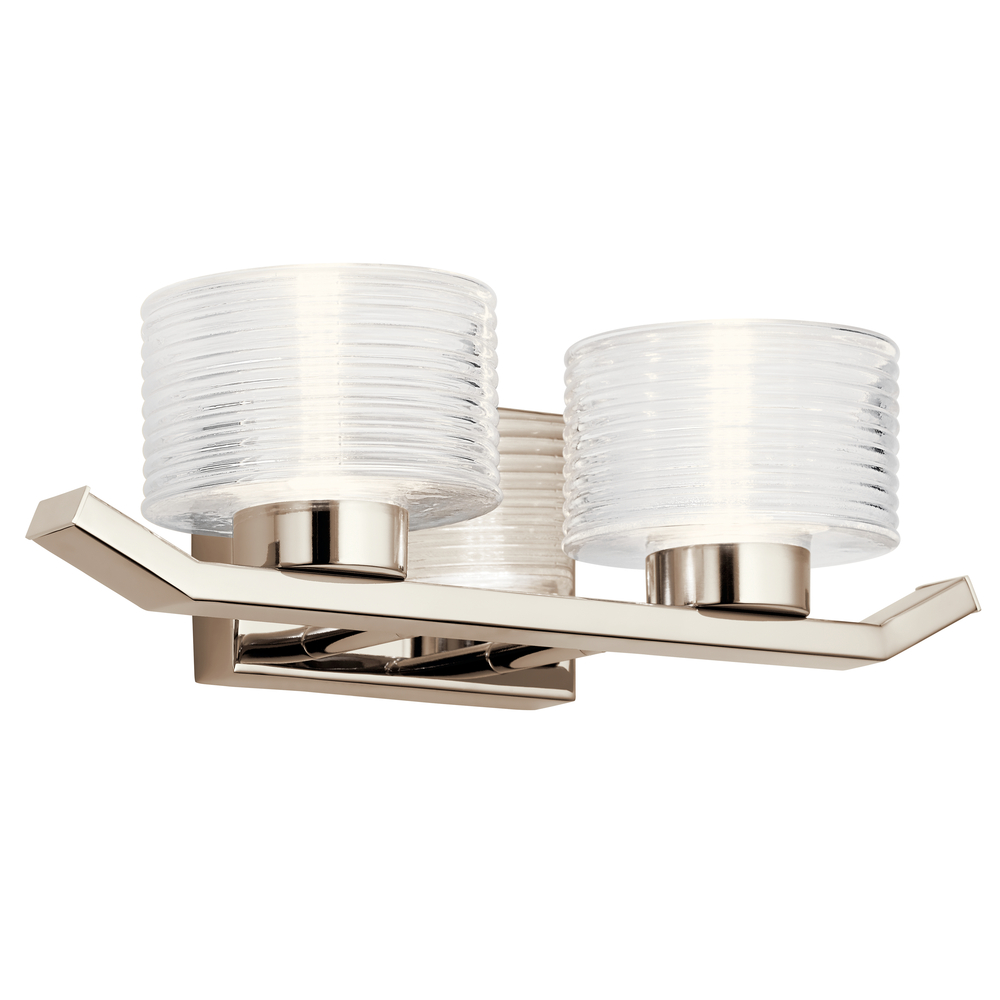 Lasus™ 2 Light LED Vanity Light Polished Nickel