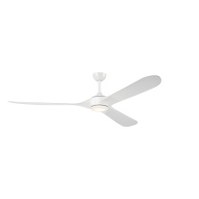 Kichler 310680WH - 80 Inch Mylo Weather+ Ceiling Fan with Satin Etch Cased Opal Glass in White