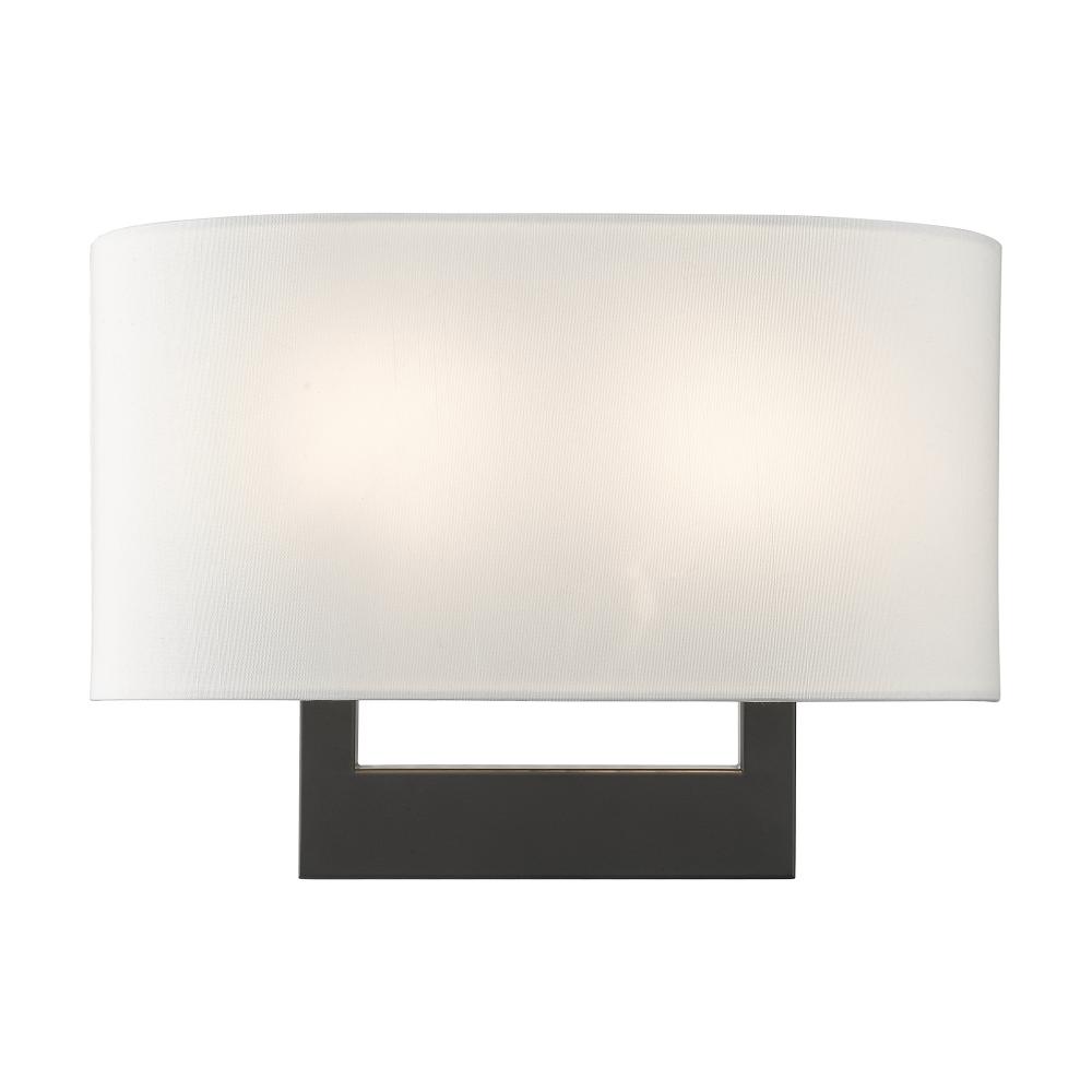 2 Light Black Medium ADA Sconce