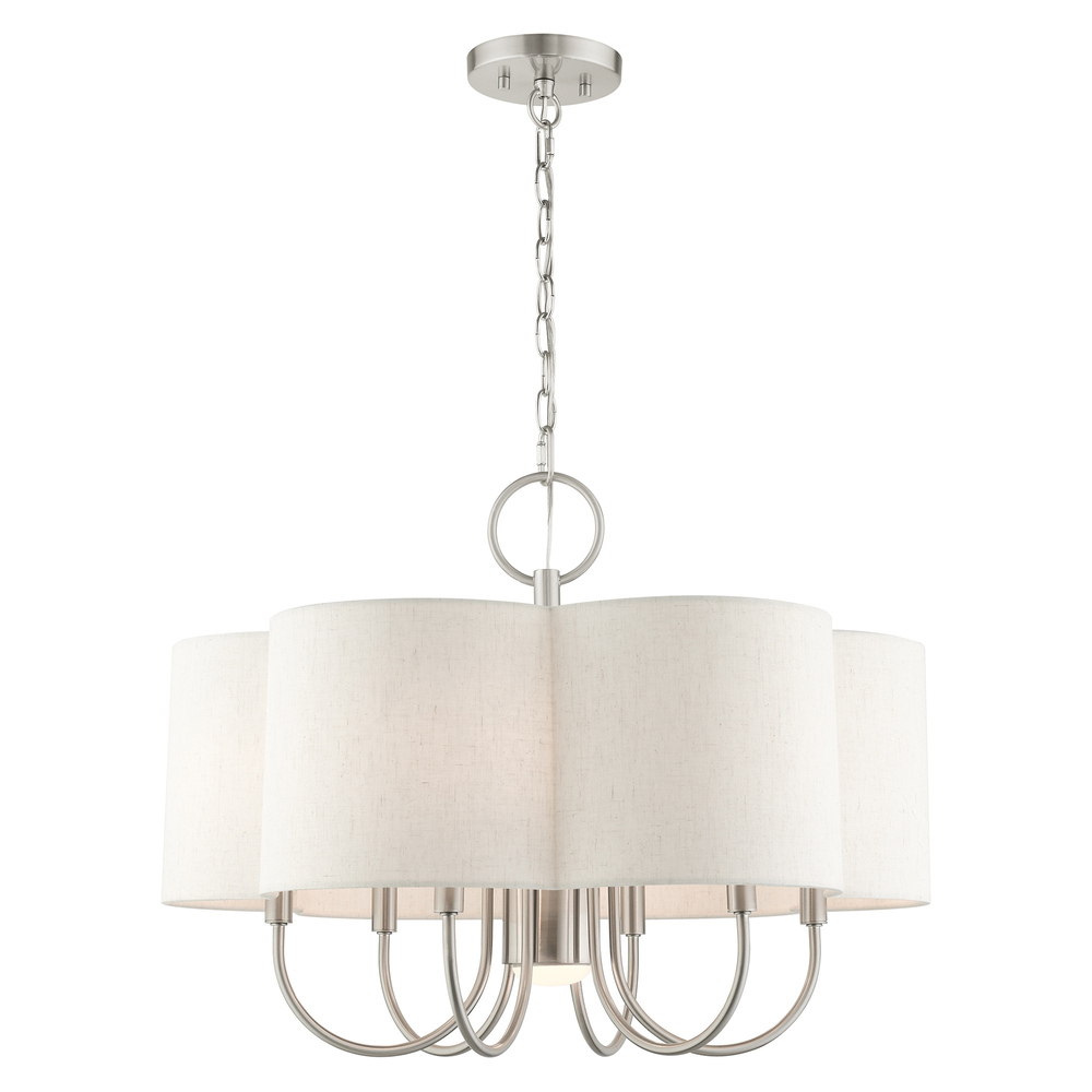 7 Lt Brushed Nickel Chandelier