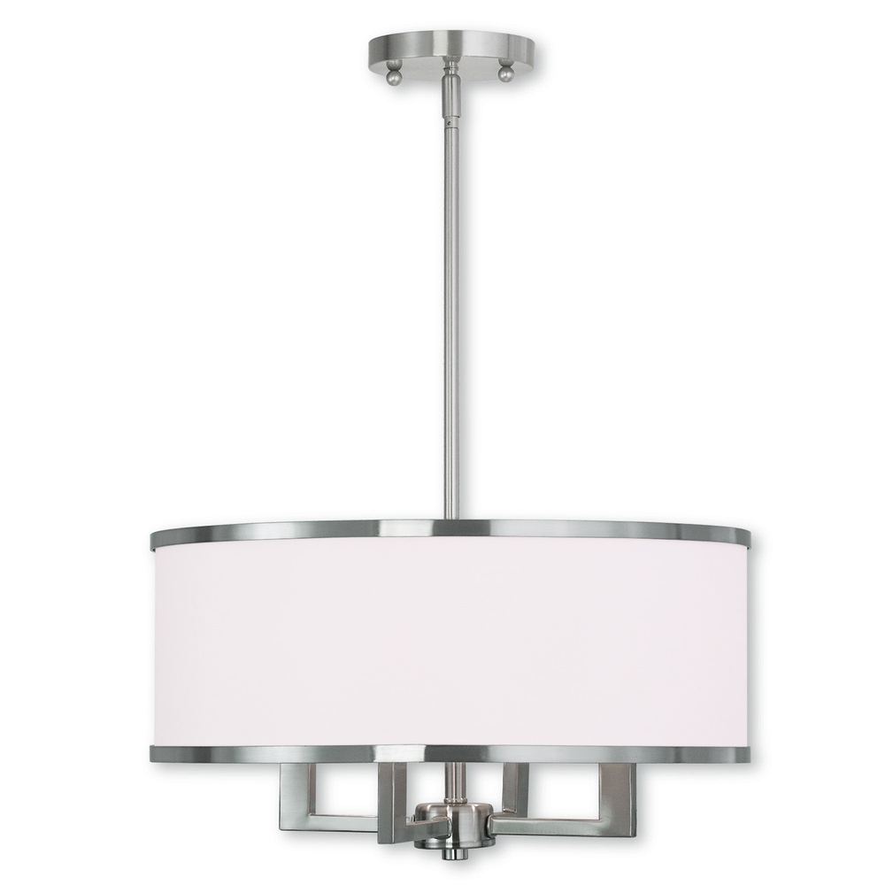 4 Light Brushed Nickel Chandelier