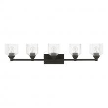 Livex Lighting 10385-04 - 5 Light Black Vanity Sconce