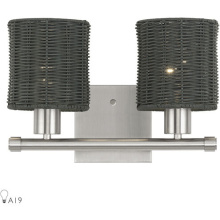 Livex Lighting 13717-91 - 2 Light Brushed Nickel Vanity Sconce