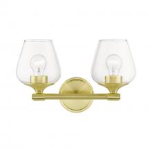 Livex Lighting 17472-12 - 2 Light Satin Brass Vanity Sconce