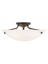 Livex Lighting 4274-07 - 3 Light Bronze Ceiling Mount