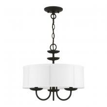 Livex Lighting 42983-04 - 3 Light Black Pendant Chandelier