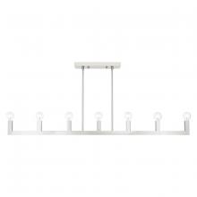 Livex Lighting 49209-91 - 7 Lt Brushed Nickel Linear Chandelier