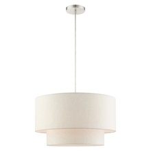 Livex Lighting 49803-91 - 3 Lt Brushed Nickel  Pendant