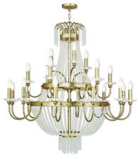 Livex Lighting 51877-28 - 21 Light Winter Gold Foyer Chandelier