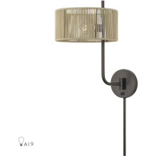 Livex Lighting 53178-92 - 1 Light English Bronze Swing Arm Wall Lamp