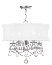 Livex Lighting 6305-91 - 5 Light Brushed Nickel Chandelier