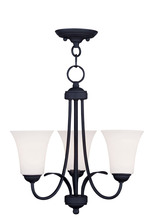 Livex Lighting 6473-04 - 3 Light Black Chain Hang/Ceiling Mount