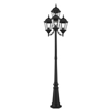 Livex Lighting 7557-14 - 4 Lt Textured Black Outdoor Post Light