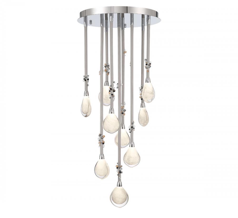 Bellissima, 9 Light LED Chandelier, Chrome