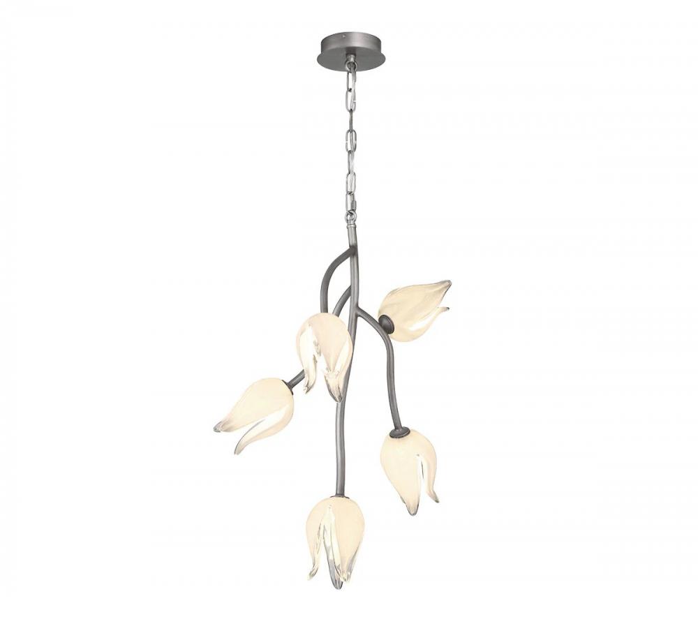 Belluno, 5 Light LED Pendant, Brushed Vintage Grey