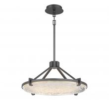 Lib & Co. US 12102-032 - Raffinato, Large LED Chandelier, Brushed Gunmetal