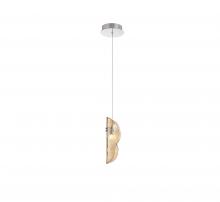 Lib & Co. US 12166-018-01 - Sorrento, 1 Light LED Pendant, Amber, Chrome Canopy