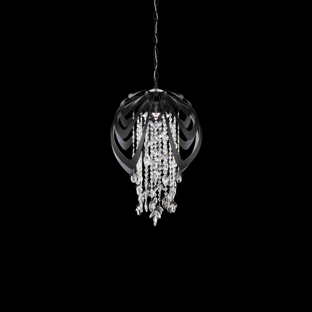 Starfall 15in 120V/270V LED Pendant in French Gold with Clear Radiance® Crystal