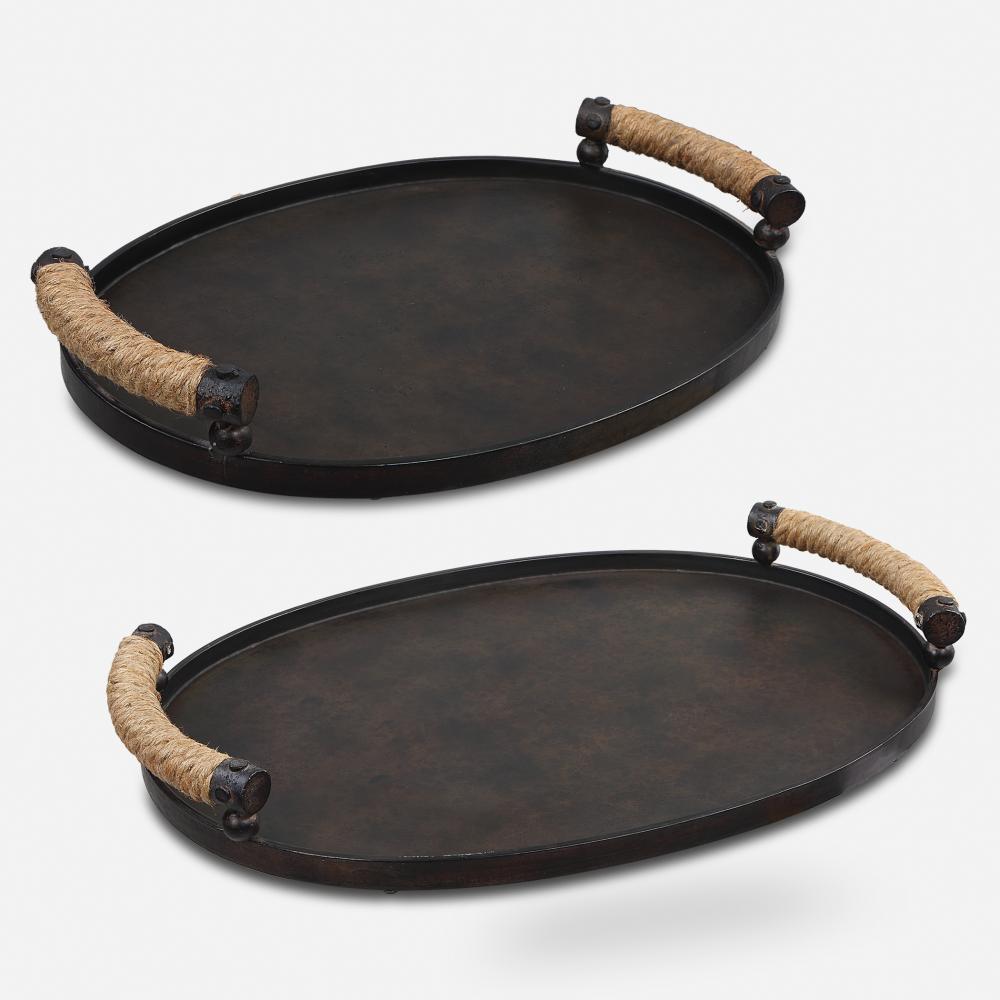 Uttermost Viggo Trays, S/2