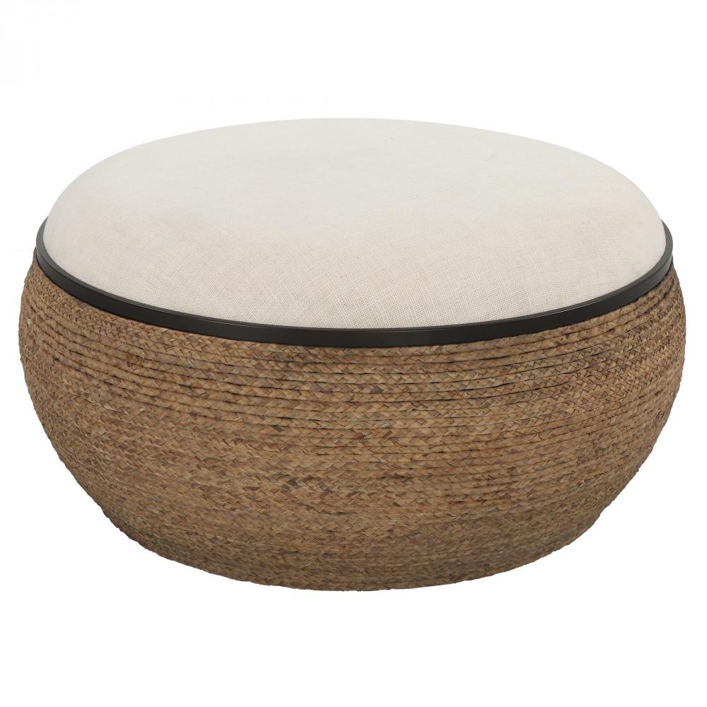 Uttermost Island Ottoman, Large Round