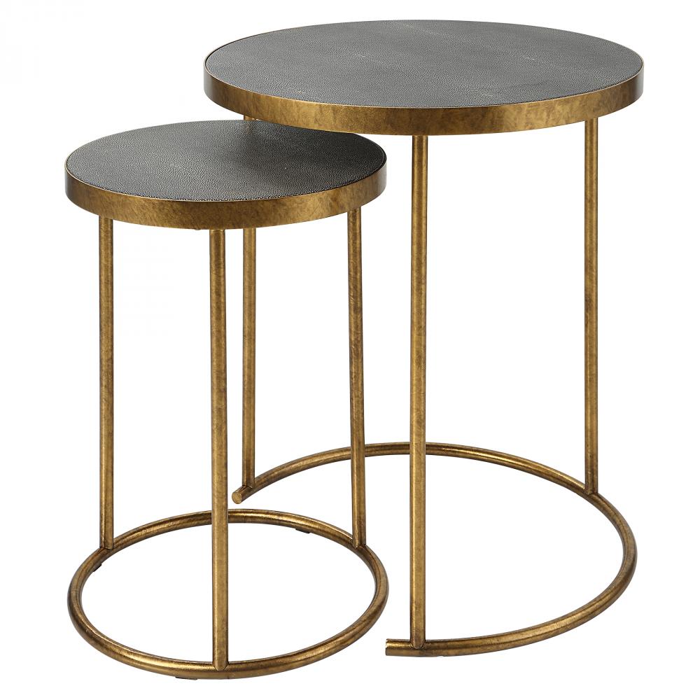 Uttermost Aragon Nesting Tables, S/2, Gray