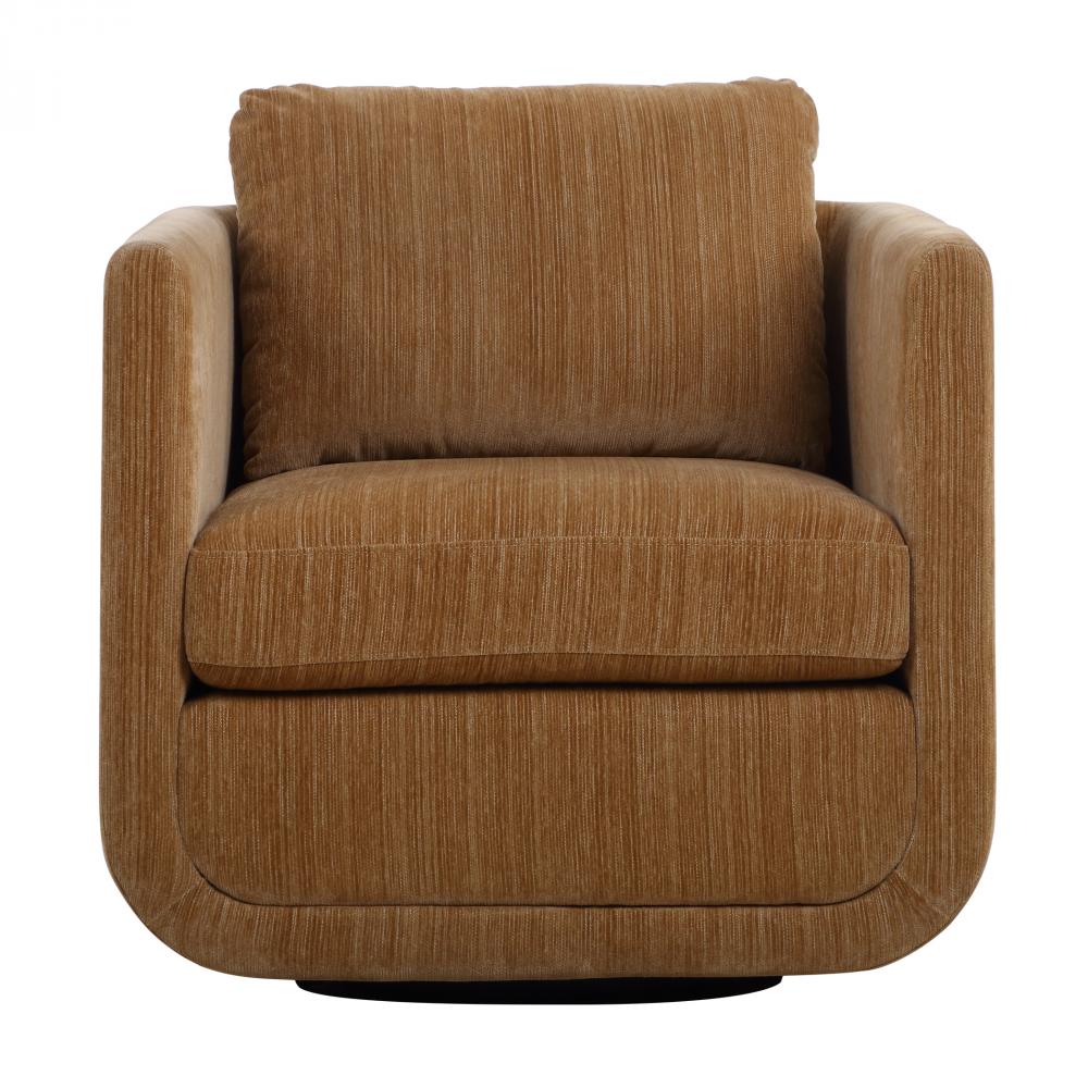 Uttermost Abound Swivel Chair, Ginger