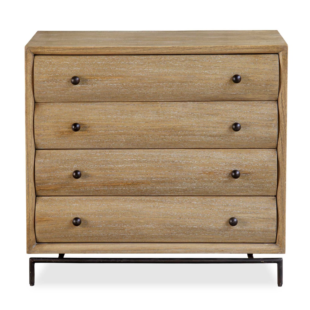 Uttermost Millard Curved 4 Drawer Chest