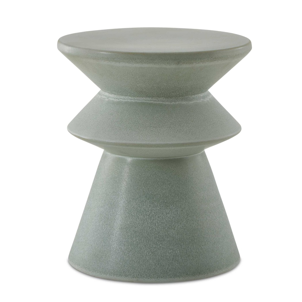 Uttermost Imogene Seafoam Glaze Garden Stool