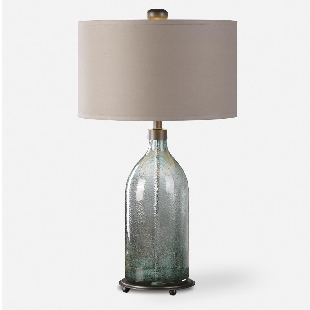 Uttermost Massana Gray Glass Table Lamp