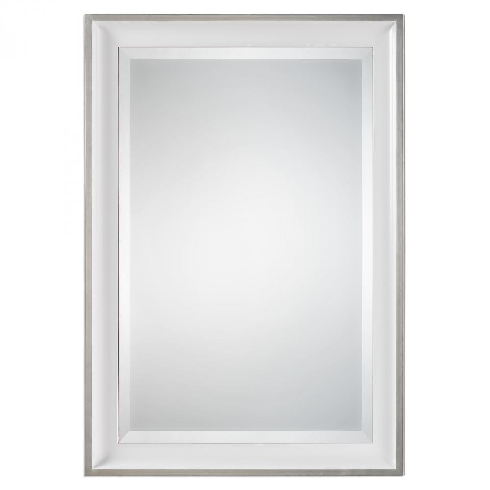 Uttermost Lahvahn White Silver Mirror