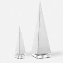 Uttermost 18006 - Great Pyramids Sculpture In White, S/2