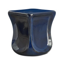 Uttermost 50208 - Uttermost Kaz Deep Blue Garden Stool