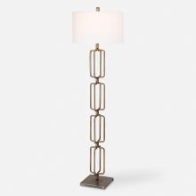 Uttermost 30148 - Link Brushed Gold Floor Lamp