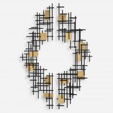 Uttermost 04305 - Reflection Metal Grid Wall Decor, S/2