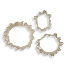 Uttermost 04386 - Uttermost Ripple Effect Silver Wall Art Set/3