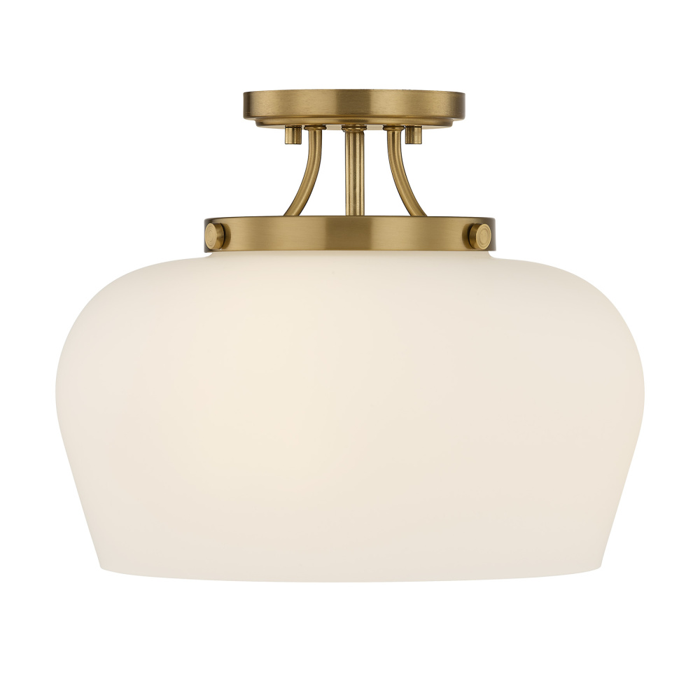 Octave 3-Light Ceiling Light in Warm Brass