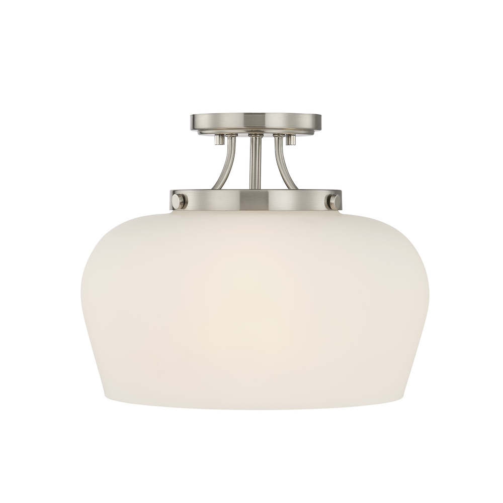 Octave 3-Light Ceiling Light in Satin Nickel